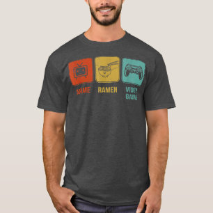 Anime Ramen Video Games Otaku Gamer T-shirt