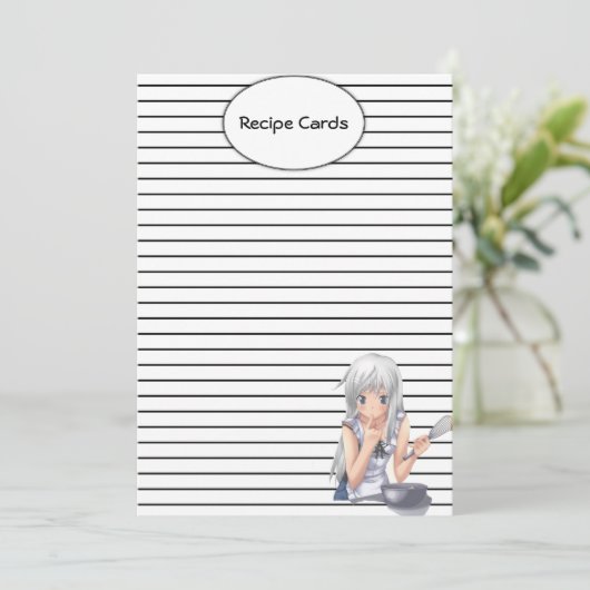Anime Recipe Kaarten (Staand voorkant)