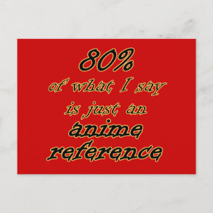 Anime Reference Joke Briefkaarten! Briefkaart