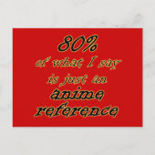 Anime Referentie Joke Briefkaarten! Briefkaart (Voorkant)