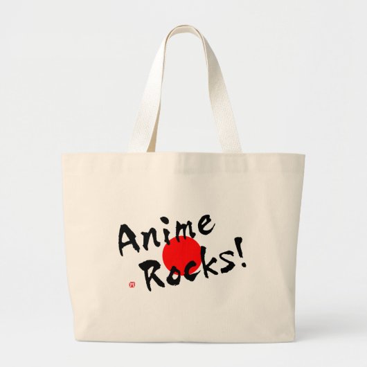 Anime Rocks! Grote Tote Bag (Voorkant)