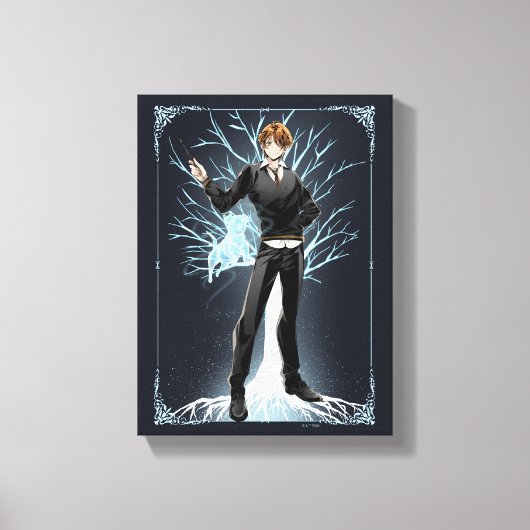 Anime Ron Weasley's Jack Russell Terrier Patronus Canvas Afdruk (Voorkant)