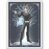 Anime Ron Weasley's Jack Russell Terrier Patronus Sticker (Voorkant)