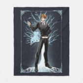 Anime Ron Weasley's Patronus terriër van Jack Russ Fleece Deken (Voorkant)