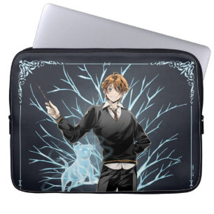 Anime Ron Wemel's Jack Russell Terrier Patronus Laptop Sleeve