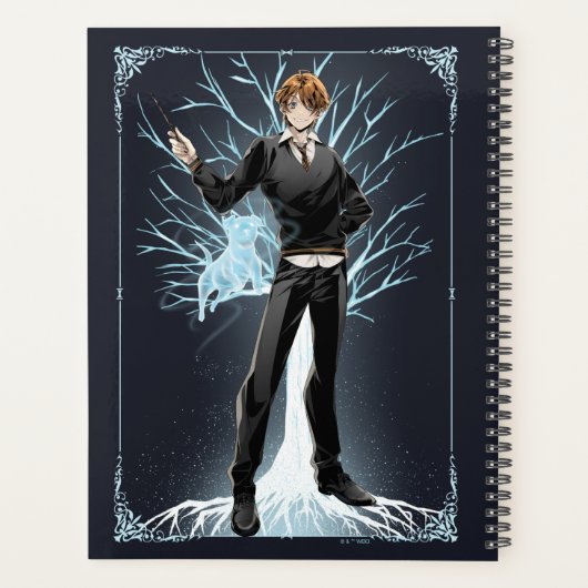 Anime Ron Wemel's Jack Russell Terrier Patronus Planner (Achterkant)
