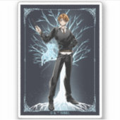 Anime Ron Wemel's Jack Russell Terrier Patronus Sticker (Voorkant)