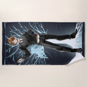 Anime Ron Wemel's Jack Russell Terrier Patronus Strandlaken (Voorkant)