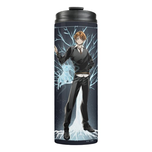 Anime Ron Wemel's Jack Russell Terrier Patronus Thermosbeker (Voorkant)