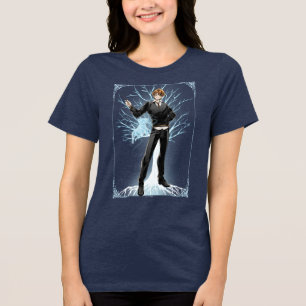 Anime Ron Wemel's Jack Russell Terrier Patronus Tri-Blend Shirt
