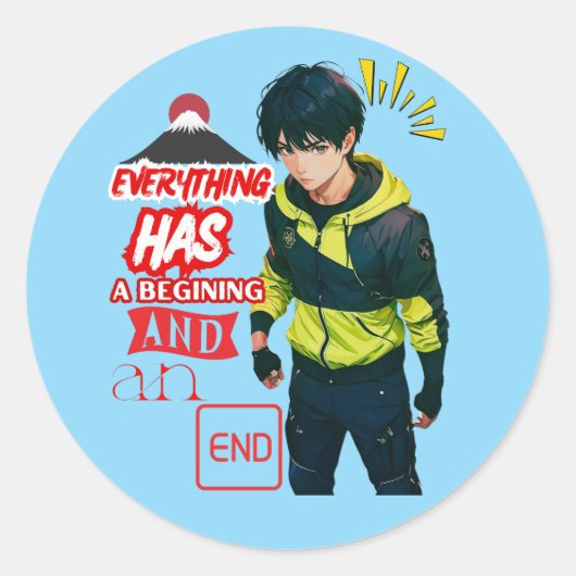 ANIME RONDE STICKER (Voorkant)