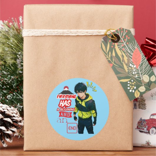 ANIME RONDE STICKER (Feestdagen)