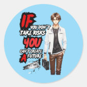 ANIME RONDE STICKER (Voorkant)