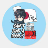 ANIME RONDE STICKER (Voorkant)