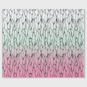 Anime Roze Monarchpatroon Cadeaupapier (Vlak)