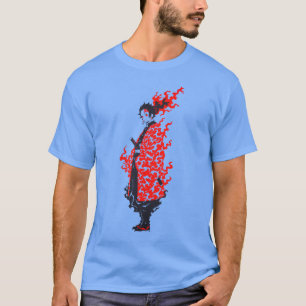 Anime Samurai Fiery Warrior Japanse Anime T-shirt