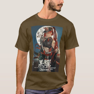 Anime Samurai Girl Kawaii Waifu esthetisch Japans T-shirt