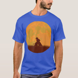 Anime Samurai Japanse Warrior Moon Otaku zwaardman T-shirt