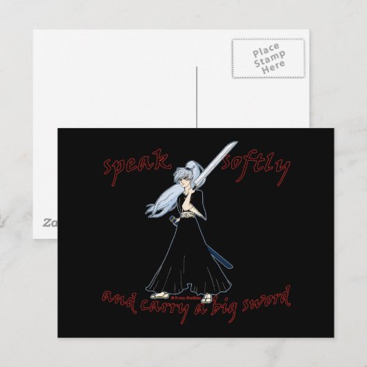 Anime Samurai Joke Briefkaart (Voorkant / Achterkant)