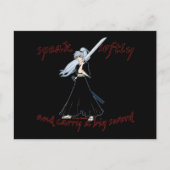 Anime Samurai Joke Briefkaart (Voorkant)