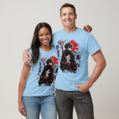 Anime Samurai Krijger Japans Stijl T-Shirt – Rood (Unisex)