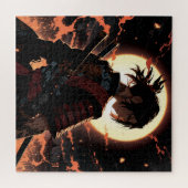 Anime samurai legpuzzel (Horizontaal)