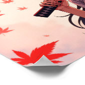 Anime Samurai Meisje Poster (Hoek)