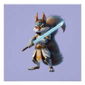 Anime Samurai Squirrel Warrior Perfect Poster (Voorkant)