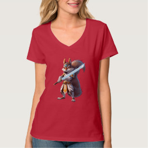 Anime Samurai Squirrel Warrior T-shirt