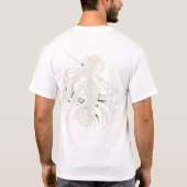 Anime Samurai Vrouwen 1x0001 Wit T-shirt (Achterkant)
