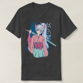 Anime Samurai Warrior Horns Otaku Manga Fighter ( T-shirt (Design voorkant)