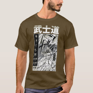 Anime Samurai Warrior Katana Fighter T-shirt