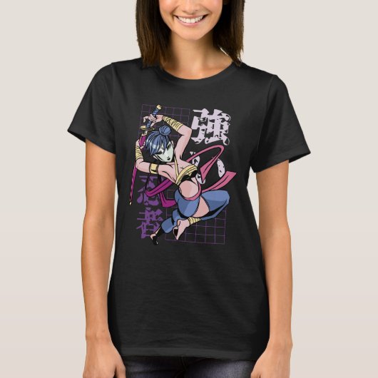 Anime Samurai Warrior T-shirt (Voorkant)