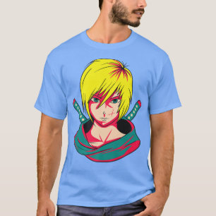 Anime Samurais Japan Culture Art Vaporwave Otak T-shirt