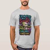 Anime Santa Huge Needs Emptying Quote T-shirt (Voorkant)