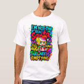 Anime Santa Huge Needs Emptying Quote T-shirt (Voorkant)