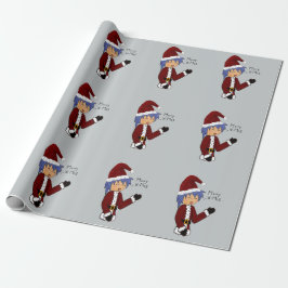 Anime Santa Wrapping Paper Cadeaupapier