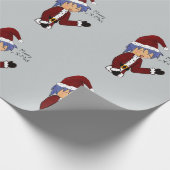 Anime Santa Wrapping Paper Cadeaupapier (Hoek)