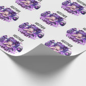 Anime Schaatsmeisje Verjaardagsfeestje Skateboarde Cadeaupapier (Hoek)