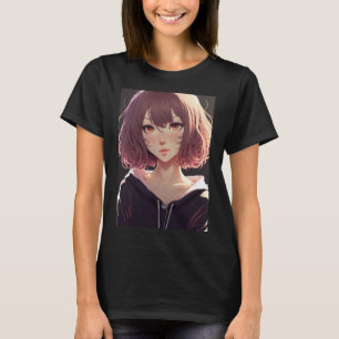 Anime Schattige Japans Kawaii Cartoon Otaku meisje T-shirt