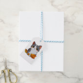 Anime schattige kat val bladeren cadeaulabel (Met Touw)