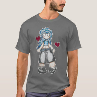 Anime-schetskunst vriend t-shirt