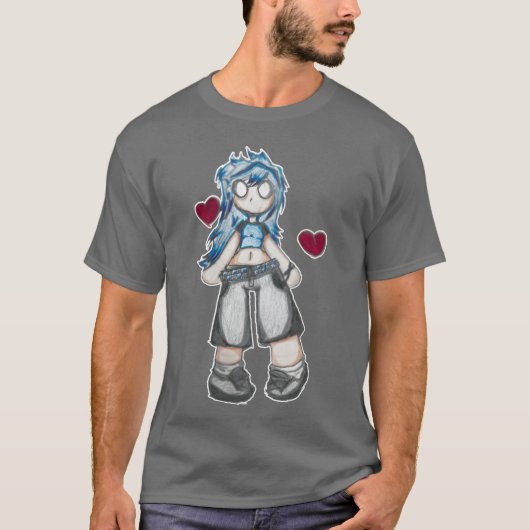 Anime-schetskunst vriend t-shirt (Voorkant)
