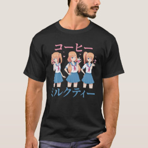 Anime School Girl - Milkthee - koffie - Japans A T-shirt