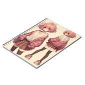 Anime-schoolmeisje Notitieboek (Linkerzijde)