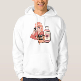Anime Selfie & Strawberry Milk – Pink Panda Cafe A Hoodie