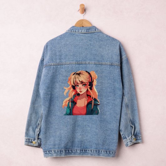 Anime Serenade: Turquoise Melodie Denim Jacket (Hangar)