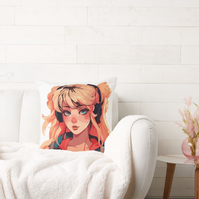 Anime Serenade: Turquoise Melodie Kussen (Bank)