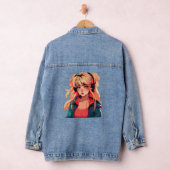 Anime Serenade: Turquoise Melody Denim Jacket (Hangar)