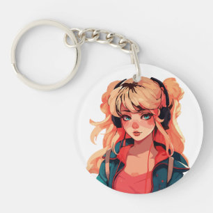 Anime Serenade: Turquoise Melody Sleutelhanger